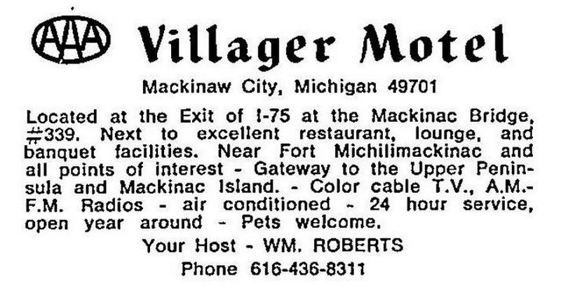 Villager Motel (Econo Lodge, Knights Inn) - Vintage Postcard (newer photo)